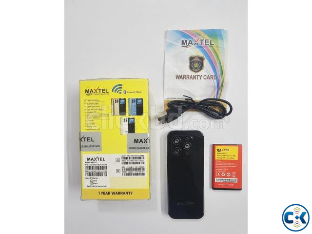 Maxtel Max-11 Mini Card Phone Black large image 2