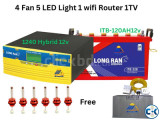 4-Fan 5-Light 1wifi Combo Package Home IPS UPS inverter