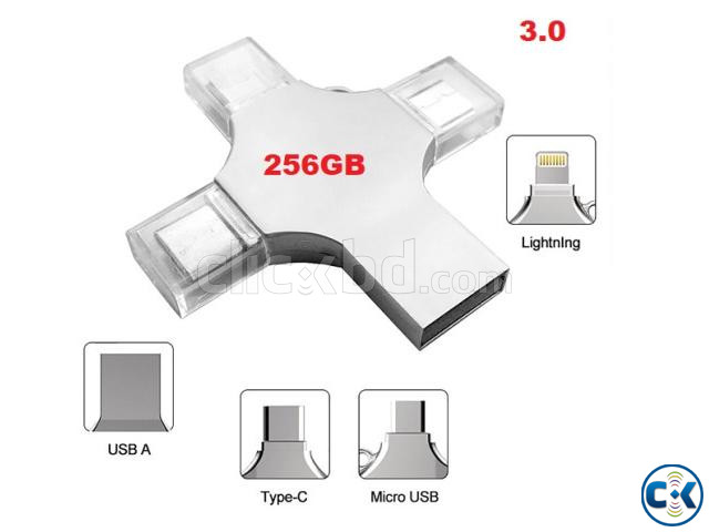 256GB 4 in 1 OTG Flash Drive Pen Drive large image 4