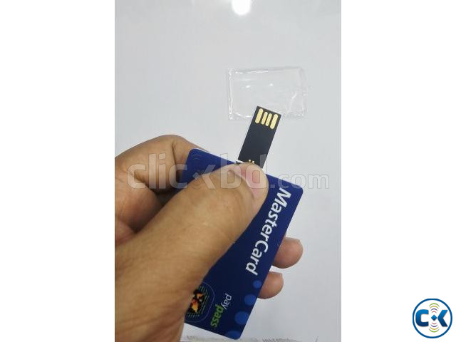 128GB Slim Credit Card Shape Flash Drive large image 3