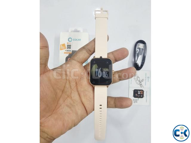 Colmi P81 Bluetooth Calling Smartwatch Gold large image 1