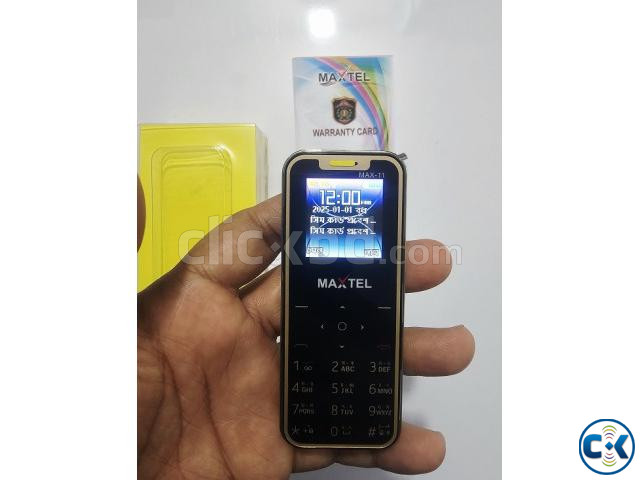 Maxtel Max11 Card Phone Dual Sim Gold large image 4