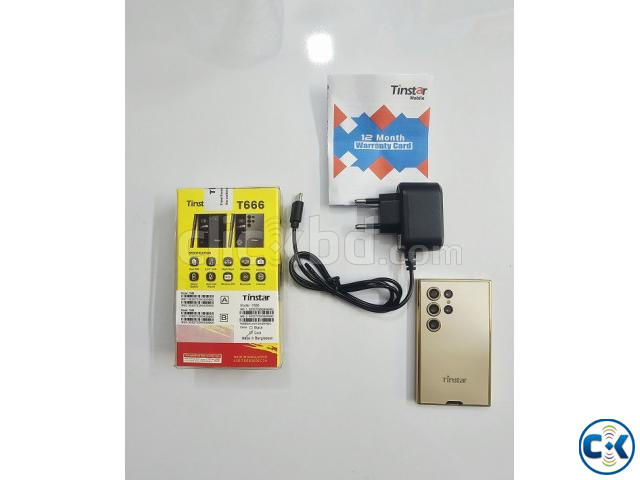 Tinstar T666 Galaxy Card Phone Dual Sim Gold large image 3