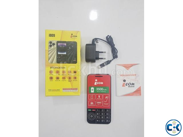 icon i909 Button Phone 3.5 inch Display 3500mAh Black large image 1