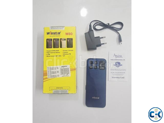 Winstar W80 Four Sim Button Phone Black large image 1