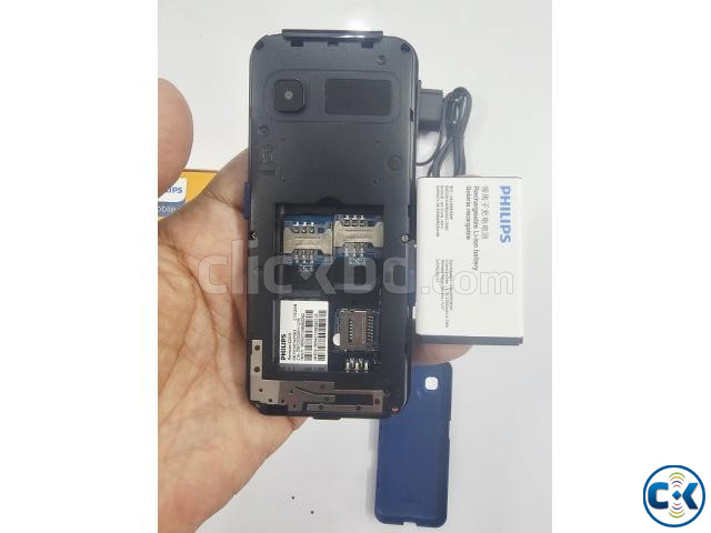 Philips E209 Button Phone Dual Sim Black large image 3