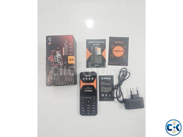 XTRA R24 4G Button Phone Dual Sim Black large image 1
