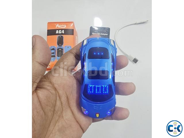 Agetel AG4 Car Shape Folding Mobile Phone Blue large image 4