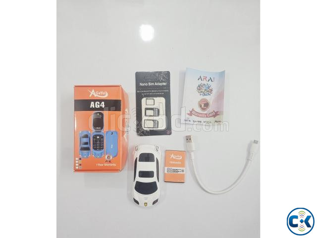 Agetel AG4 Car Folding Phone Dual Sim White large image 4