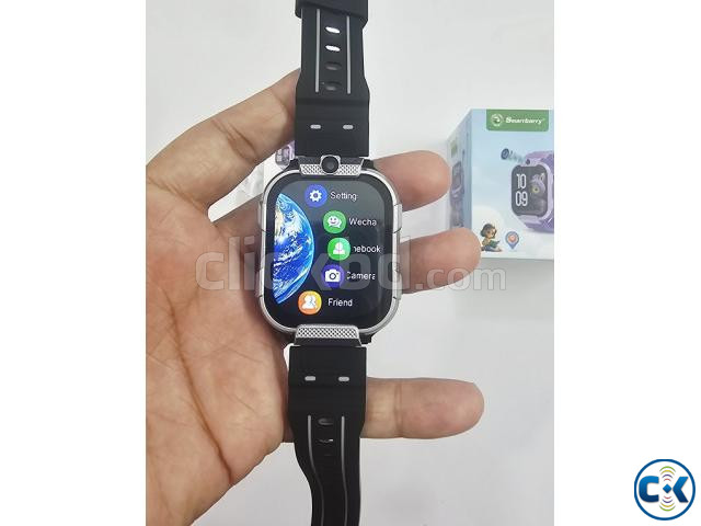 Smartbarry C12 4G Kids Smartwatch GPS Tracker Video Call Bla large image 3