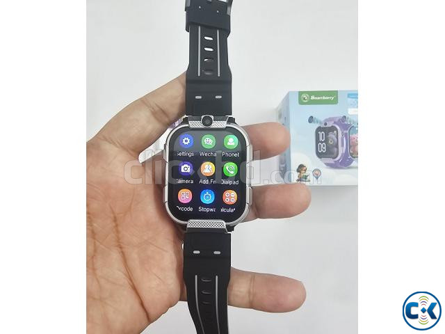 Smartbarry C12 4G Kids Smartwatch GPS Tracker Video Call Bla large image 4