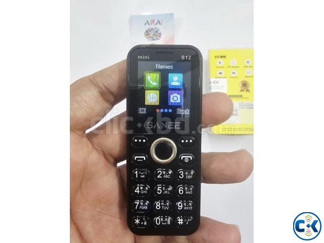 Sanee S12 Mini Card Phone Dual Sim Black large image 4