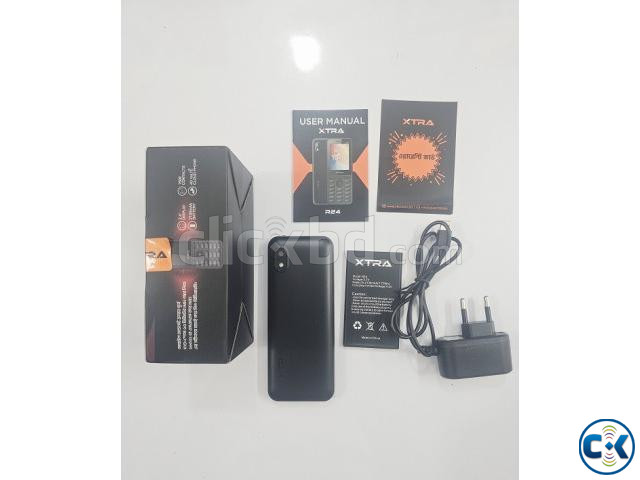 XTRA R24 4G Button Phone Dual Sim Black large image 2