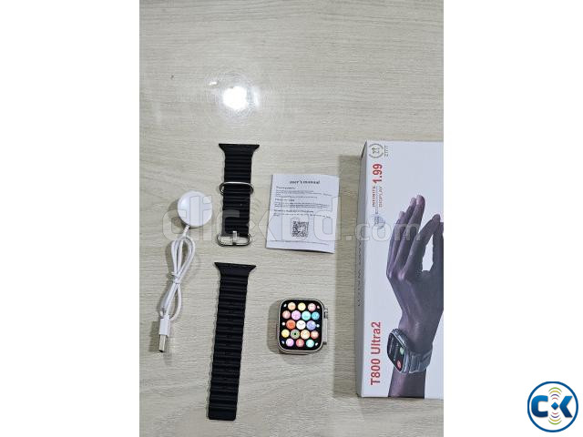 T800 Ultra 2 Smartwatch Bluetooth Calling Series 9 Black large image 3