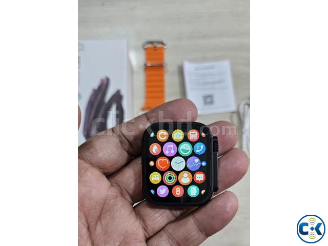 T800 Ultra 2 Smartwatch Bluetooth Calling Series 9 Orange large image 2
