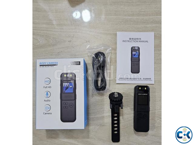 CS08 Mini Body Camera Sports HD 180 Rotating Lens large image 1