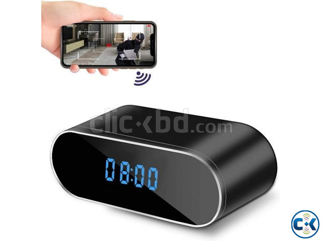 Wifi Table Clock Video Camera 1080p HD 2000mAh Battery large image 1