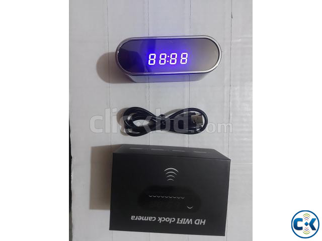 Wifi Table Clock Video Camera 1080p HD 2000mAh Battery large image 4