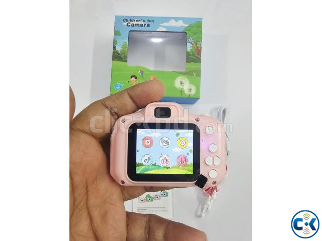 X28 Kids Dual Lens Digital Camera With Case Pink large image 2