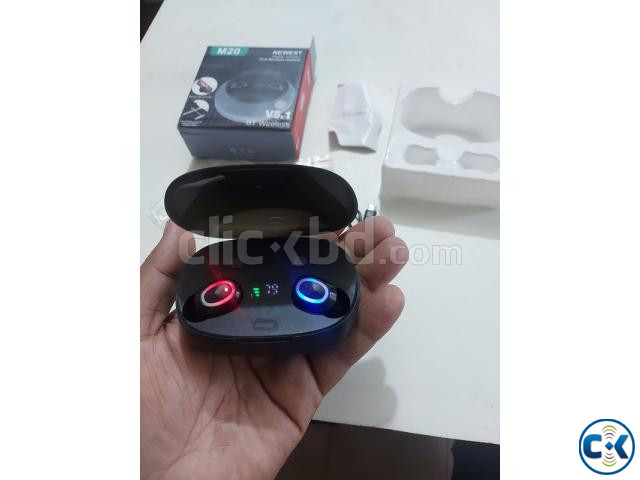 M20 TWS Wireless Bluetooth Touch LCD Display Headsets large image 1