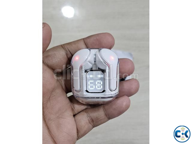 T2 TWS Wireless Bluetooth Headphones Transparent LED Display large image 2