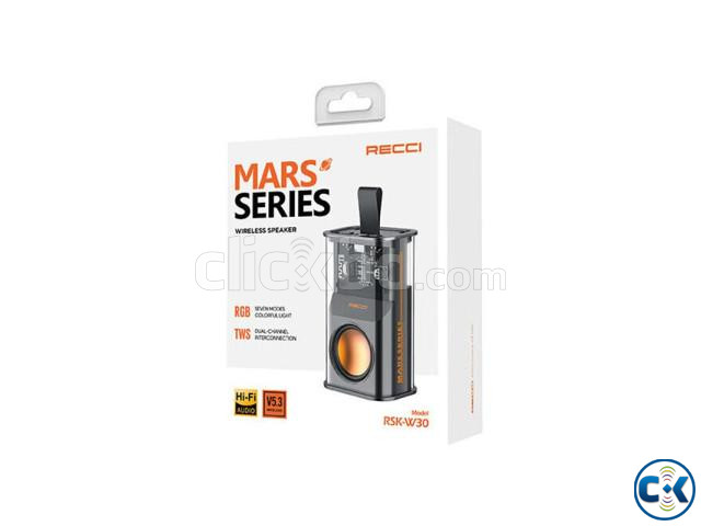RECCI RSK-W30 Transparent Wireless Speaker With RGB Light large image 3