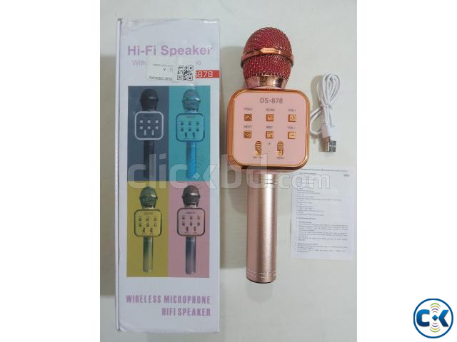 DS878 Karaoke Wireless Bluetooth Microphone large image 2