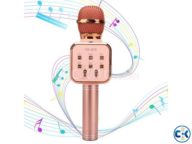 DS878 Karaoke Wireless Bluetooth Microphone large image 4