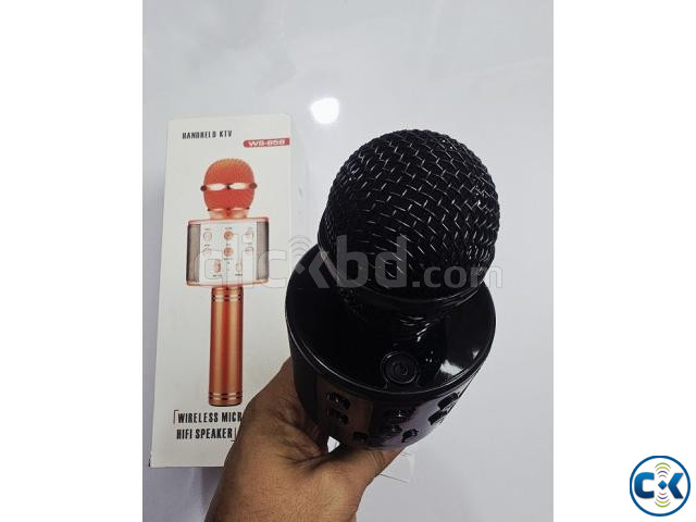 WS858 Bluetooth Karaoke Microphone With Voice Change Option large image 3