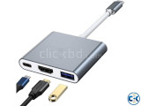 3 In 1 Multiport Adapter USB Type C HDMI USB 3.1 Converter