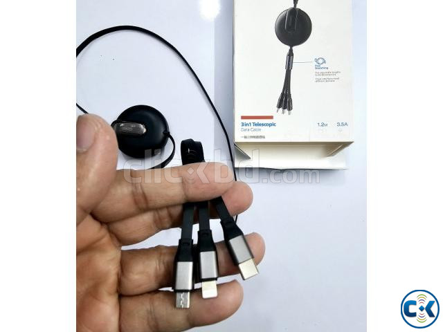 Joyroom 3 in 1 Telescopic Data Cable large image 4