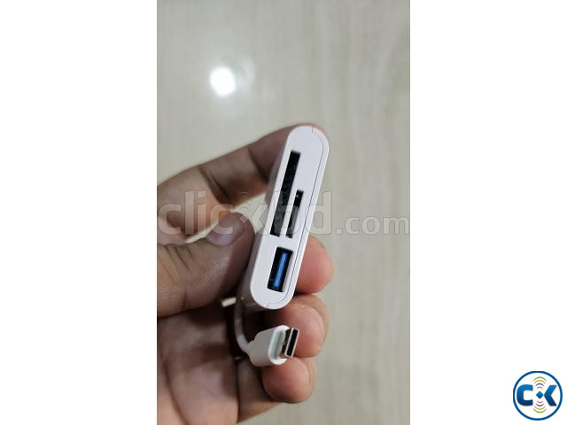 3 in 1 OTG Type C Card Reader HUB large image 1