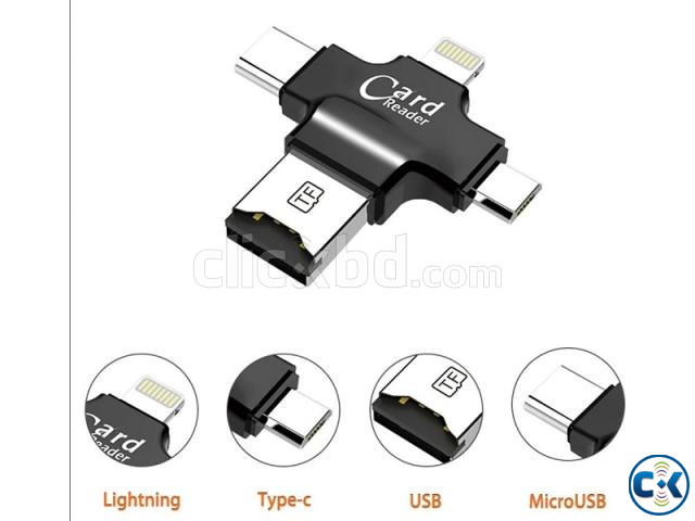 4 in 1 OTG Card Reader For All Mobile And Pc large image 1