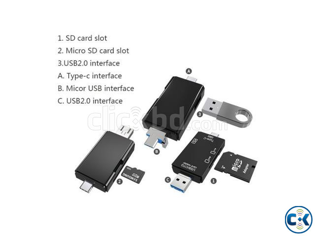 6 in 1 OTG Mobile Card Reader large image 1