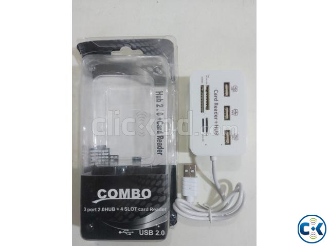 7 In 1 Card Reader With 3 USB Hub large image 4