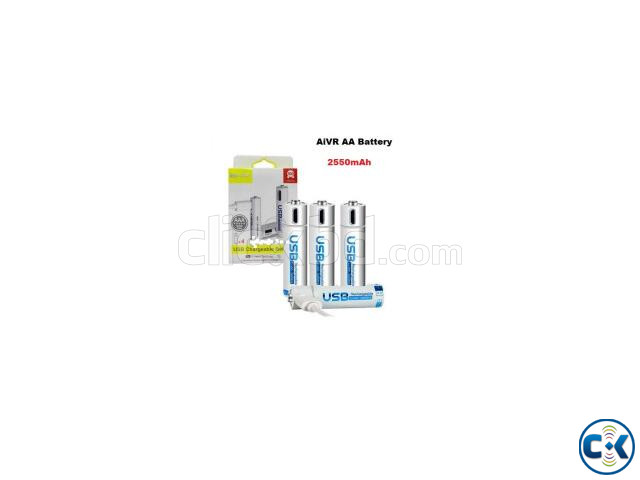 AiVR AA Rechargeable Battery 2550mAh Charger Battery 4pc | ClickBD image 4