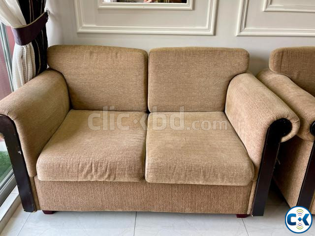 লসন টাইপ সোফা কাপড় এবং কাঠের তৈরি । Fabric Roll Arm Lawson large image 2