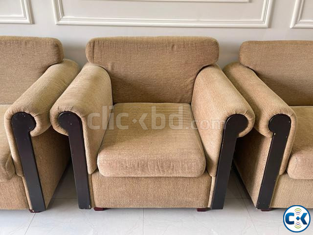 লসন টাইপ সোফা কাপড় এবং কাঠের তৈরি । Fabric Roll Arm Lawson large image 3