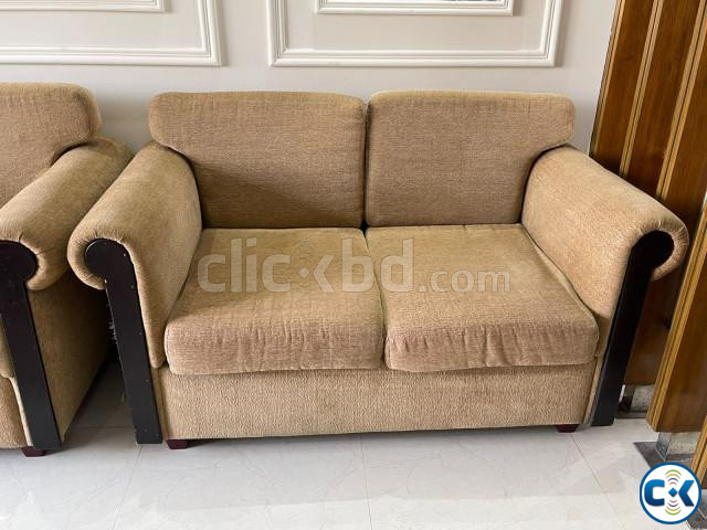 লসন টাইপ সোফা কাপড় এবং কাঠের তৈরি । Fabric Roll Arm Lawson large image 4