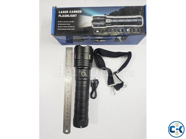 S16 Big Super Bright Flashlight 15000mAh Battery Zoom Light large image 1