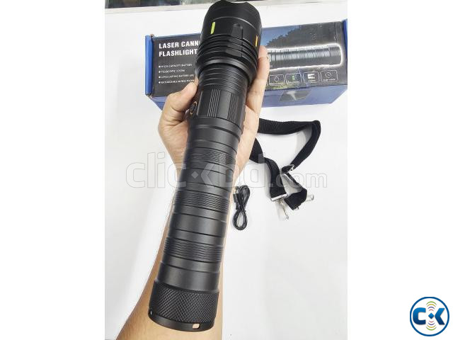 S16 Big Super Bright Flashlight 15000mAh Battery Zoom Light large image 4