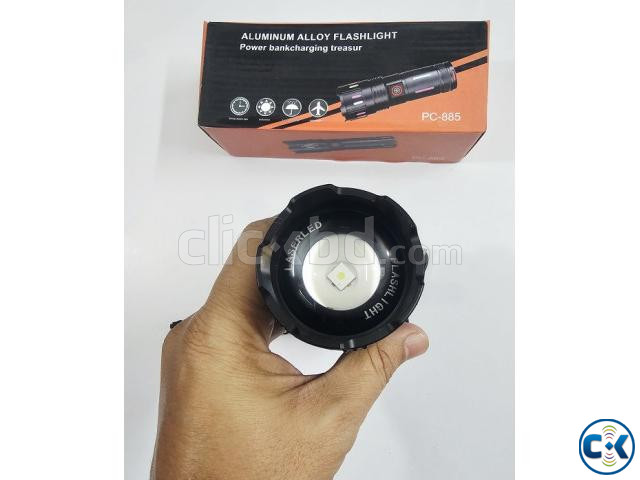 PC558 Heavy Duty Aluminium Alloy Super Bright Flashlight Zoo large image 2