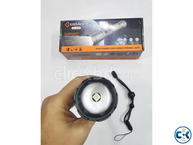 Kinsach KS-838 High Power LED Flashlight COB Light large image 1