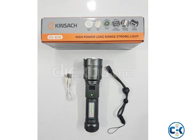 Kinsach KS-838 High Power LED Flashlight COB Light large image 4