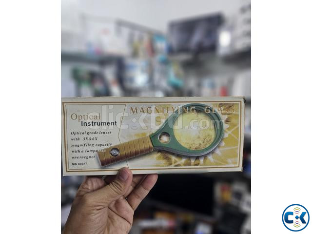 MG89077 Magnifier Glass 3X Zoom With Compass large image 1