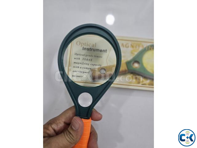 MG89077 Magnifier Glass 3X Zoom With Compass large image 2