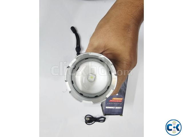 S14 Laser Cannon Flashlight Tube Body 12000mAh Zoom Light large image 3