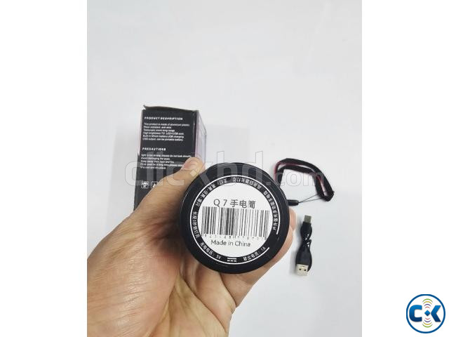 Q7 Multi-function Flashlight Metal Body LED Display COB Ligh large image 2