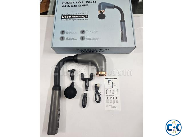U Shaped Deep Massage Gun Extension Handle Body Massager large image 1