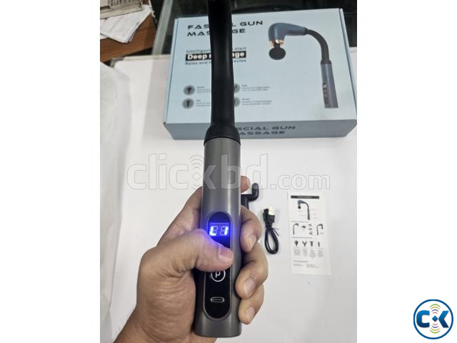 U Shaped Deep Massage Gun Extension Handle Body Massager large image 4